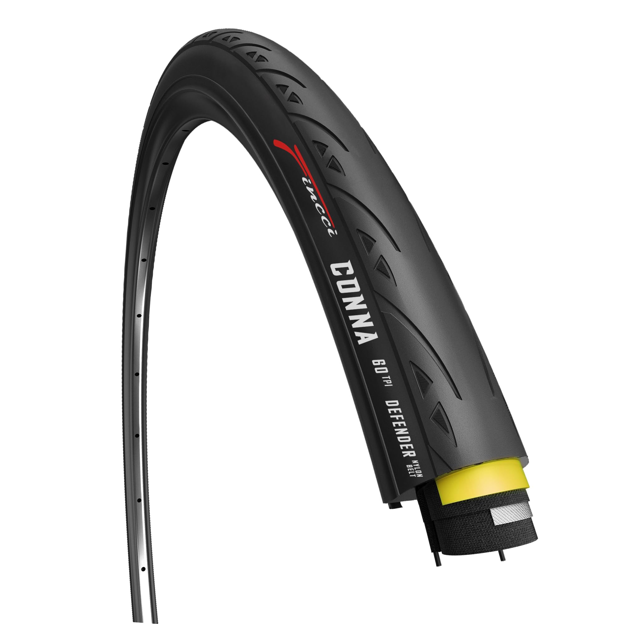 Fincci ?Onna 700X23C Tire Foldable 23-622 60Tpi With 1Mm Antipuncture Protection For Cycling Racing Touring Road Bike