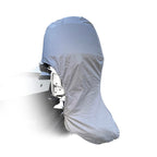 Savvycraft Heavy Duty Outboard Motor Cover, Waterproof 600D Polyester Full Size Boat Engine Cover For Motor Up To 175-225 Hp Gra