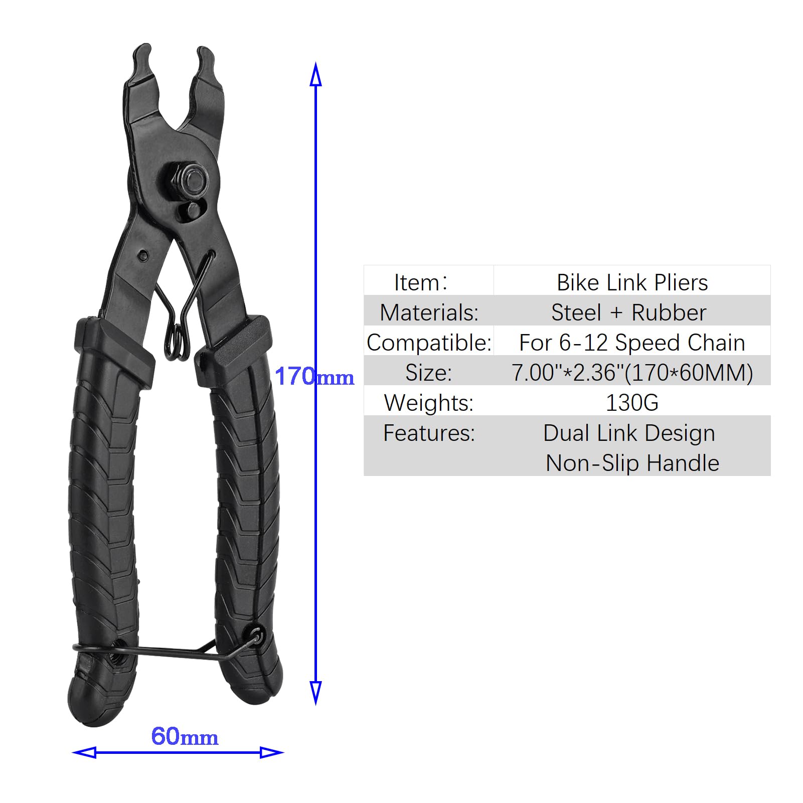 Bike Link Pliers, Bicycle Chain Tool For Bike Chain Link Quick Removal Repair
