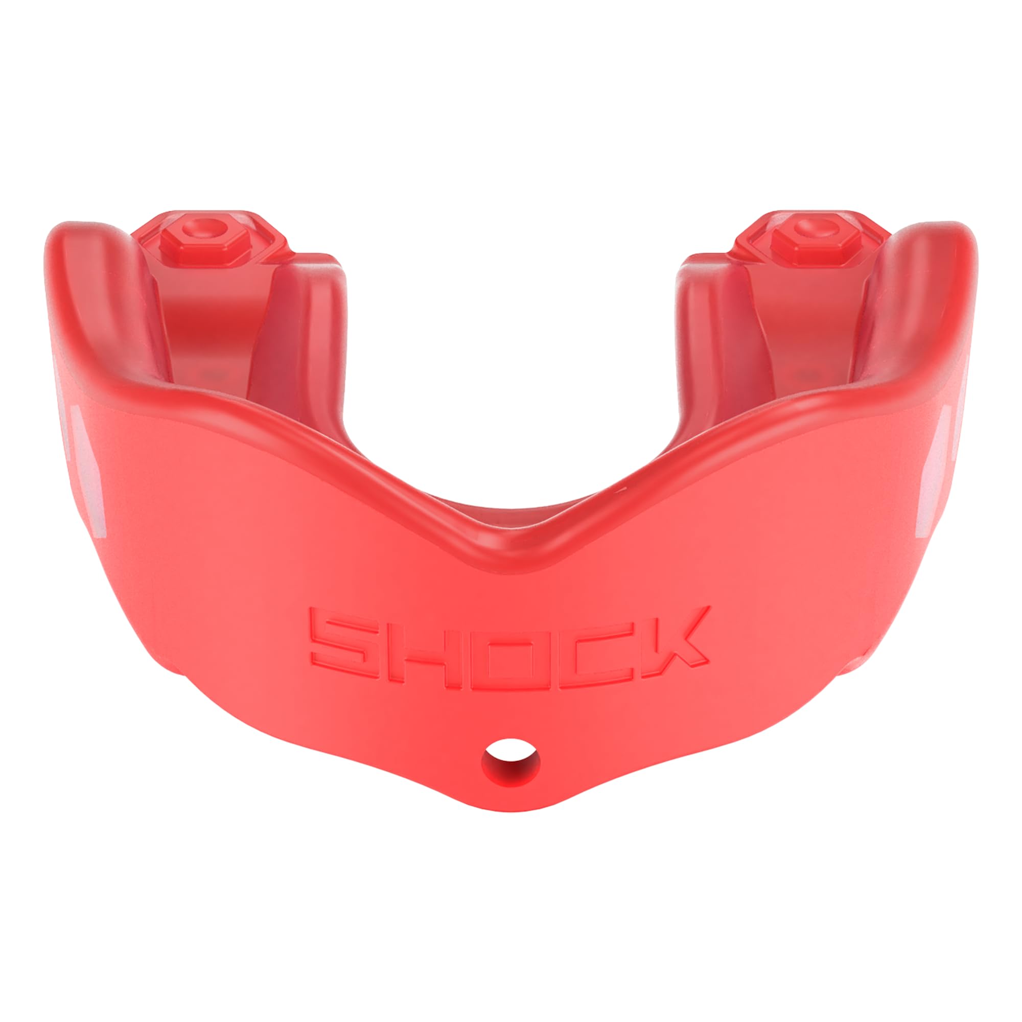 Shock Doctor Gel Max Mouth Guard, Heavy Duty Protection & Custom Fit, Youth, Red