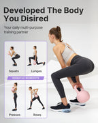 YOTTOY Soft Kettlebell,Kettlebell Anti-Slip Grip Weight for Home Workouts, Kettlebells Set Strength and Safety Guaranteed (10LB-