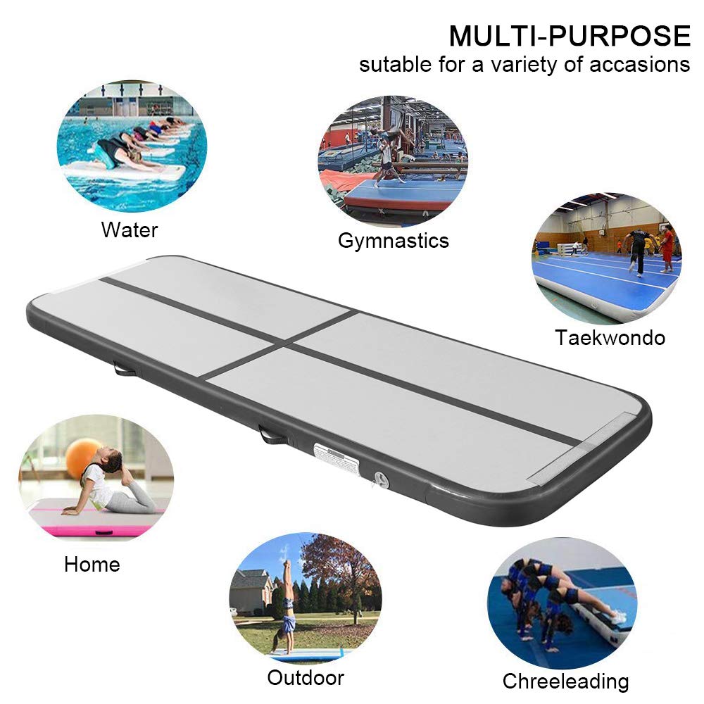 Fbsport 10Ft Inflatable Air Gymnastics Mat Training Mats 8 Inches Thickness Gymnastics Tracks For Home Usetrainingcheerleadingyo