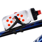 Zonkie Bicycle Bottle Cages, Plastic Bike Bottle Holder With Cage Mounting Base (Black)