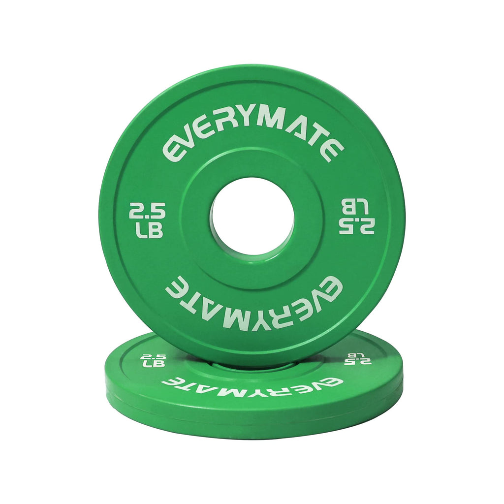 Everymate Change Weight Plates 2.5Lb Fractional Plate Olympic Bumper Plates For Cross Training And Olympic Weightlifting, 2.5Lb 