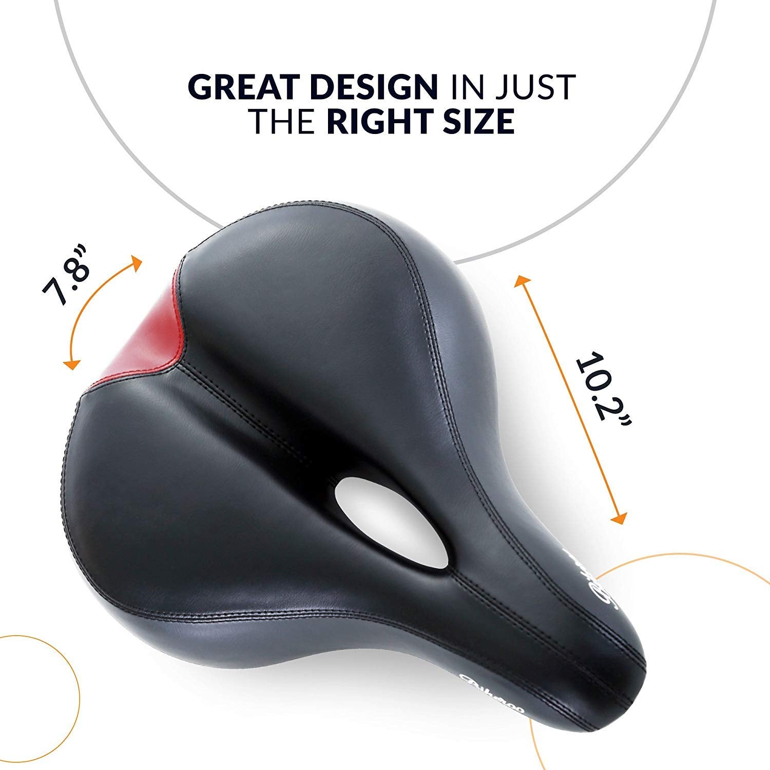 Bikeroo Bike Seat Cushion For Women - Universal Memory Foam Bicycle Seat For Mountain, Road, Exercise Bike - Comfortable Padded