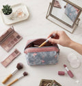 Cosmetic Toiletry Makeup Pouch With Portable Travel Multipurpose WaterResistant Zipper Makeup Brush Bags  Flamingo Jspf54