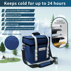 Lanedo Neptune Lunch Soft Cooler 20 Can, Insulated Bag Portable Ice Chest Box For Lunch, Beach, Drink, Beverage, Travel, Camping