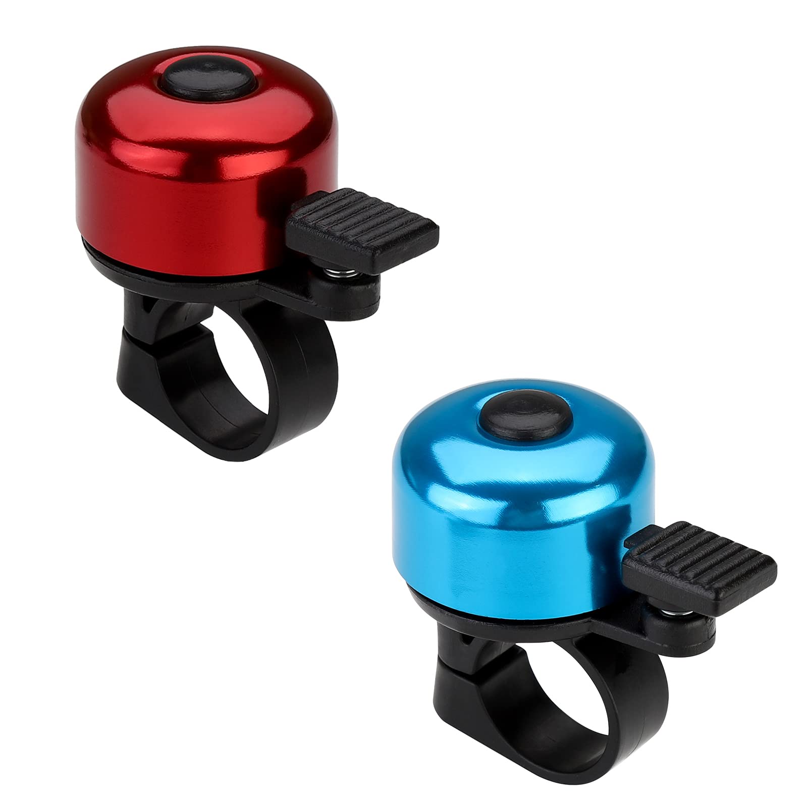 Paliston Bike Bell Bicycle Bell Crisp Sound For Adults Kids Boys Girls Blue  Red