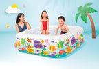 Intex Swim Center Clearview Aquarium Inflatable Pool, 62.5'' X 62.5'' X 19.5'', For Ages 3+