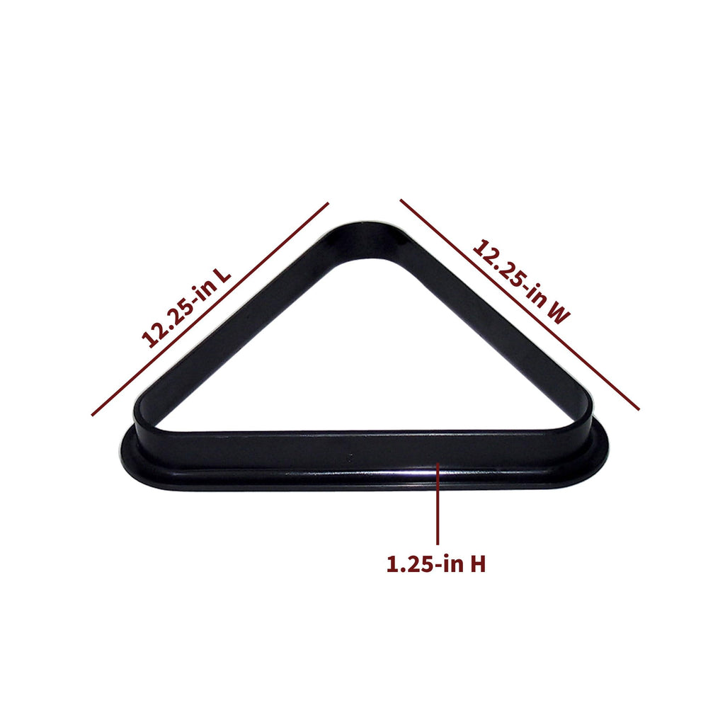 Hathaway Pool Table Billiard Ball Triangle Rack, Black