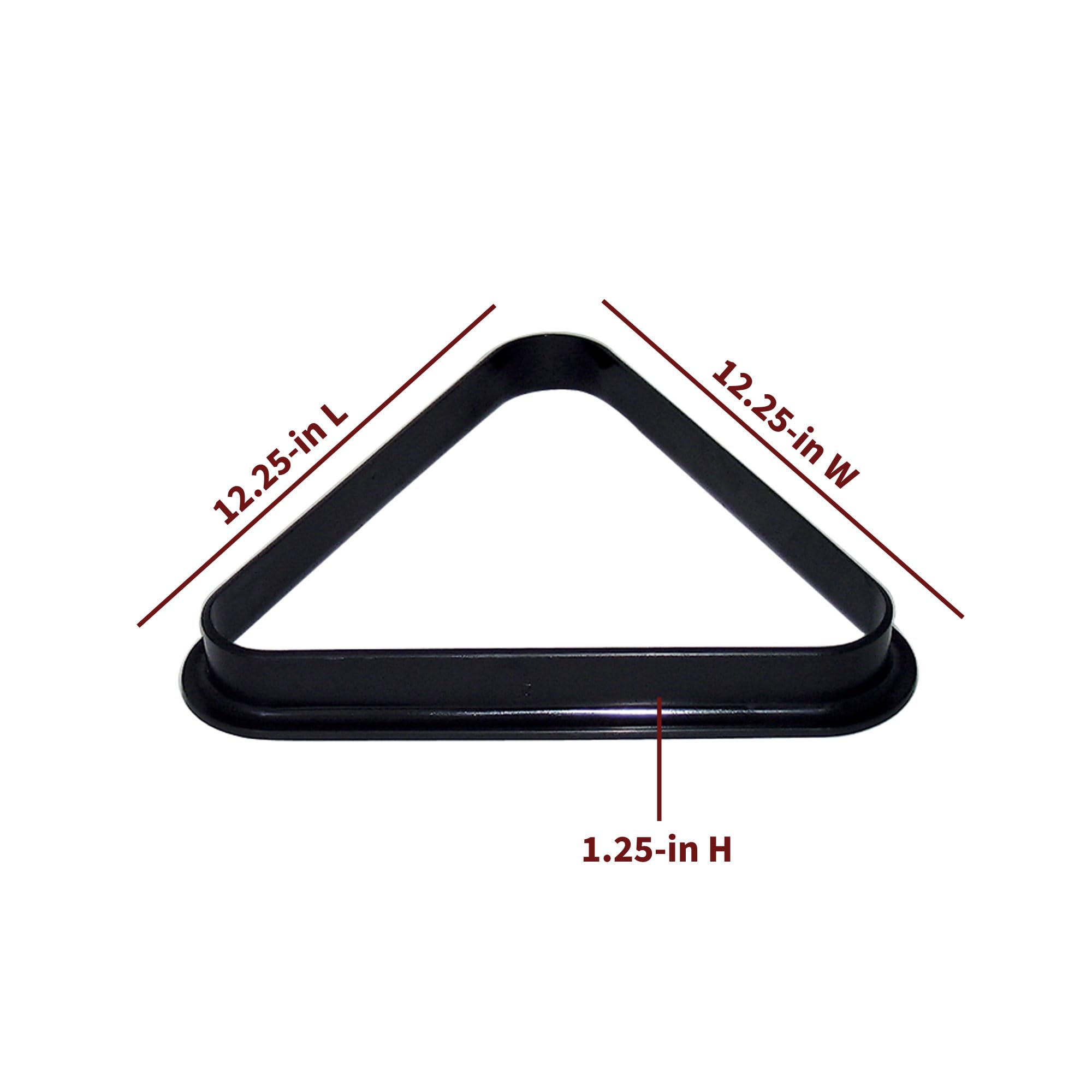 Hathaway Pool Table Billiard Ball Triangle Rack, Black