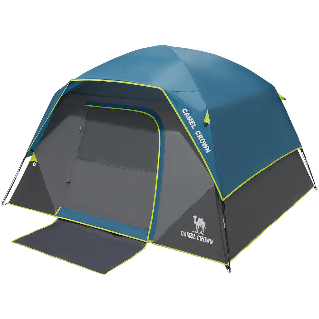 Camel Crown Tents For Camping 4 Person Tent Waterproof Easy Setup Backpacking Tents With Floor Mats 3/4/5 Person Family Tent For