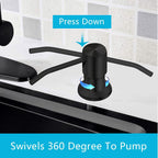 Soap Dispenser For Kitchen Sink, Countertop Soap Dispenser Pump, 47 Silicone Extension Tube Connect To The Soap Bottle Directly,