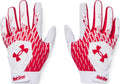 Under Armour Boys Clean Up T Ball Gloves, (101) White/Red/Red, One Size Fits Most