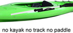 Yyst Track Mount Kayak Paddle Clip Track Mount Paddle Holder Fishing Net Clip W Track Mount U Style - No Track, No Paddle (2)