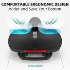 Rockbros Bike Seat For Men Women Comfort Wide Gel Bike Seat Replacement,Breathable Waterproof Padded Bicycle Saddle, Compatible