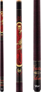Viper By Gld Products Underground 58'' 2-Piece Billiard/Pool Cue, Fatal Shot, 21 Ounce,Red,50-0652-21