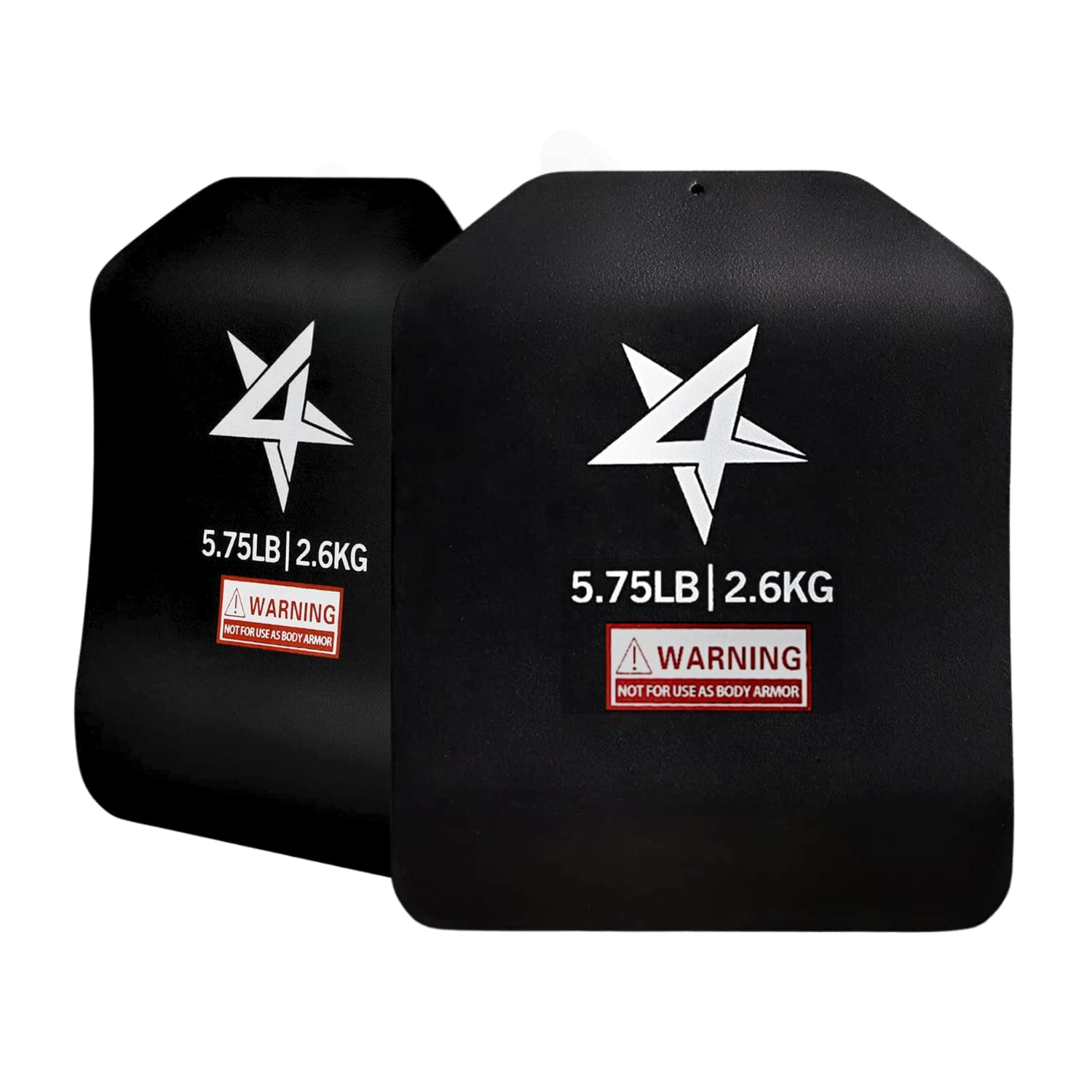 Yes4All 3D Weight Vest Plates 5.75LB Pairs with Curved Ergonomic Design for Plate Carrier, Body Workout, Intensive Training, Ruc