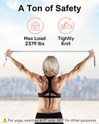 Tumaz Yoga Strap/Stretch Bands [15+ Colors, 6/8/8 Feet Options] With Extra Safe Adjustable D-Ring Buckle, Durable And Comfy Deli