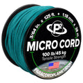 Paracord Planet Micro Paracord - Thin Braided Cord For Crafting, Fishing, And Diy Projects In 125 Ft Spools - Teal