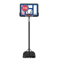 Lifetime NBA Detroit Pistons Portable Basketball Hoop, Adjustable Height 7.5-10 Ft, 44 Inch Shatterproof Fusion Backboard, Base 