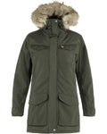 Fjllrven Nuuk Parka Womens Synthetic Insulated Jacket - Deep Forest, S