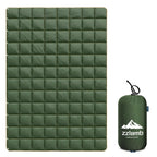 Zzlamb Puffy Camping Blanket For Adults, Compact Soft Warm Blanket Water-Repellent, Packable Lightweight Quilt Down Alternative