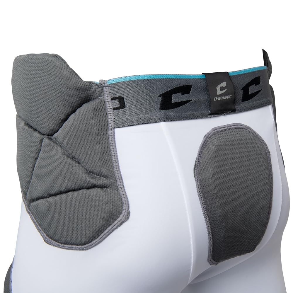 Champro Man-Up 7-Pad Integrated Youth Girdle White ,Medium