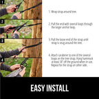 Gorilla Grip Durable Portable Camping Hammock, Holds 400Lbs With Heavy Duty Tree Straps, Comfortable Travel Swing, Camp Hammocks