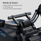 Brcovan Aluminum Alloy Handlebar Extensions For Bicycle & Motorcycle, Bike Handlebar Extender With Double Mounting Clamp Bracket