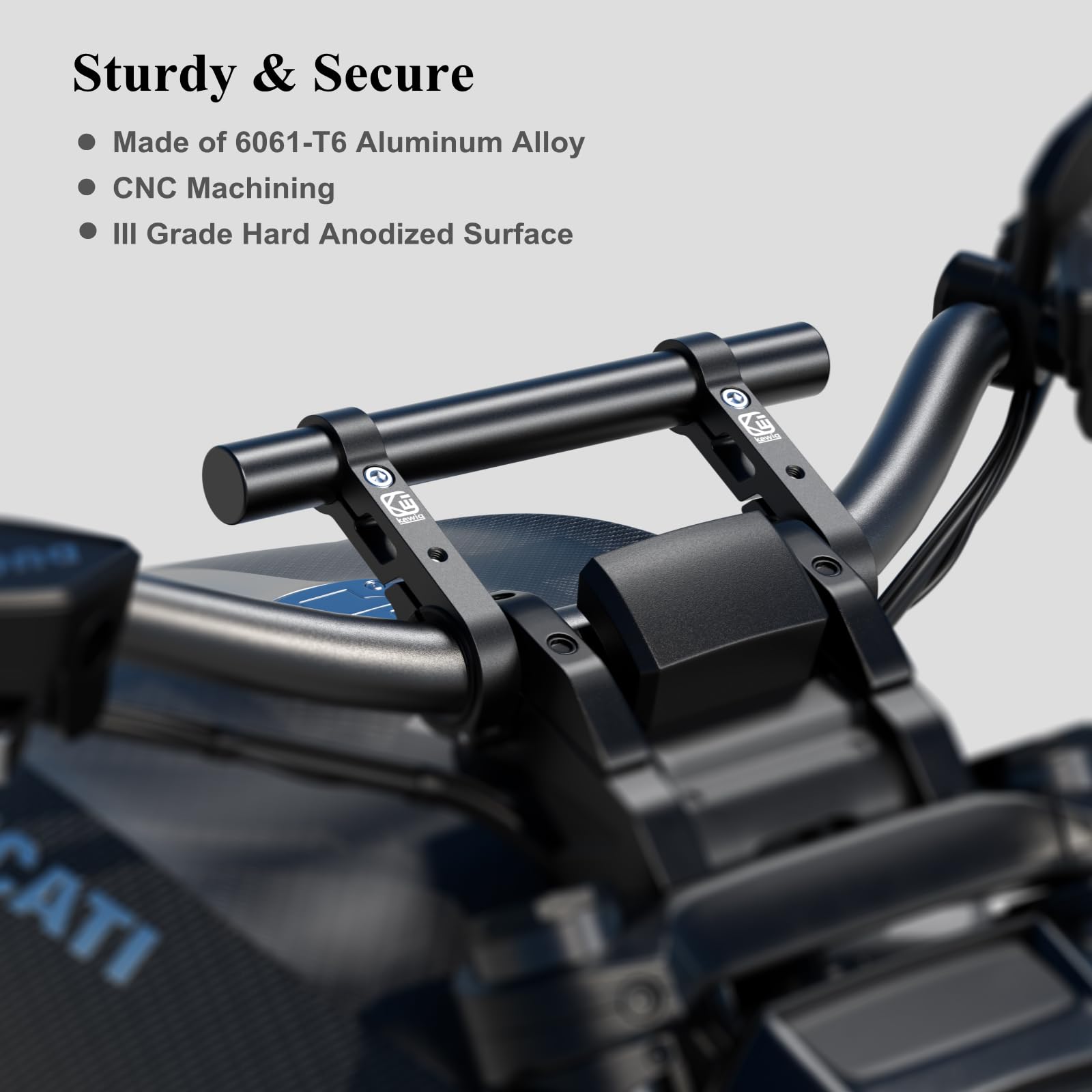 Brcovan Aluminum Alloy Handlebar Extensions For Bicycle & Motorcycle, Bike Handlebar Extender With Double Mounting Clamp Bracket