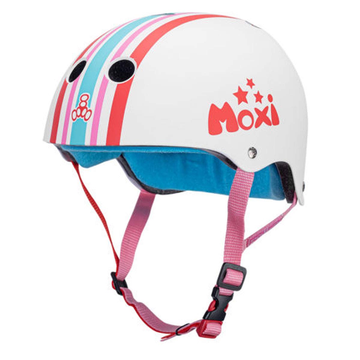 Triple Eight The Certified Sweatsaver Helmet For Skateboarding, Bmx, And Roller Skating, Moxi Stripey, Large/X-Large