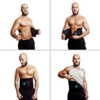 ActiveGear Waist Trimmer Belt for Stomach and Back Lumbar Support, Medium: 8 x 42 - Blue