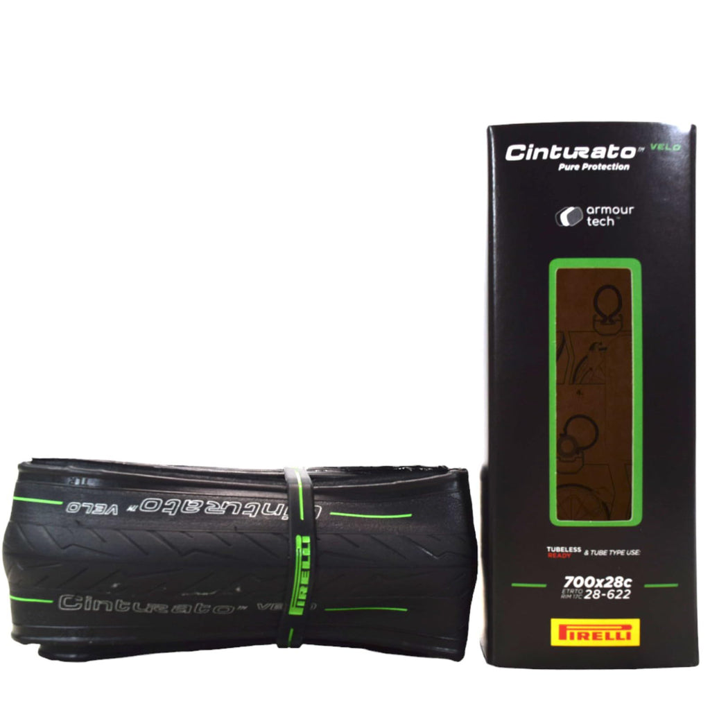 Pirelli Cinturato Velo Tlr 28-622 (700 X 28C) Road Bike Tire - Ultimate Protection For Confidence In Harsh Conditions - Versatil
