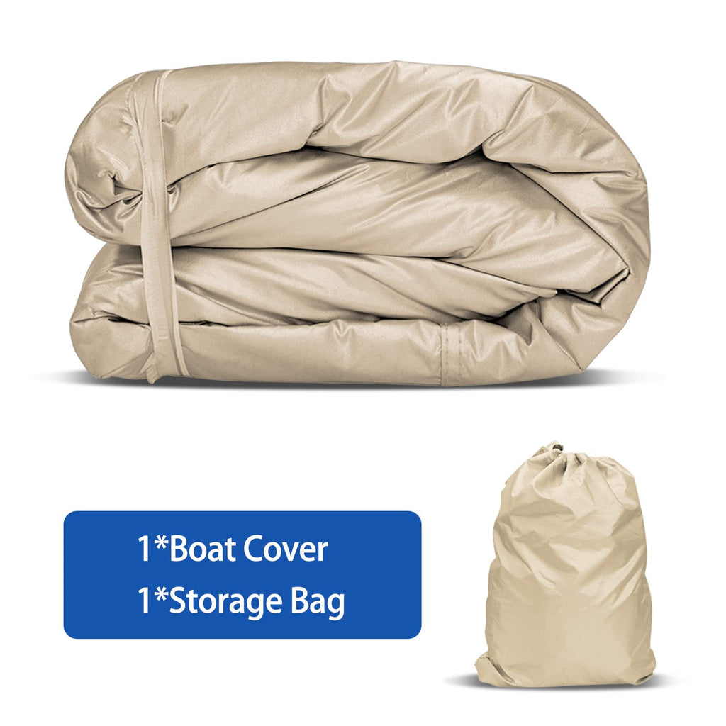 Icover Pedal Boat Cover, Fits 3 Or 5 Person Paddle Boat Water Proof Heavy Duty Boat Cover, Sand