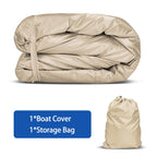 Icover Pedal Boat Cover, Fits 3 Or 5 Person Paddle Boat Water Proof Heavy Duty Boat Cover, Sand