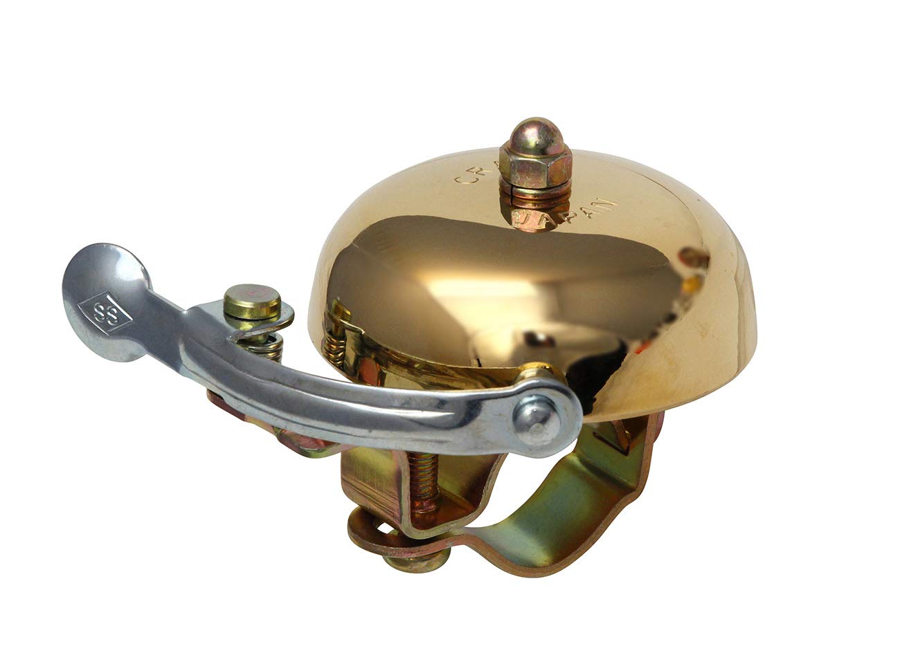 Crane Bike Bell, Brass, Suzu Bicycle Bell, Made In Japan For City Bikes, Cruisers, Road Bikes Or Mtb, Fits Bars Diameters 22.2 T