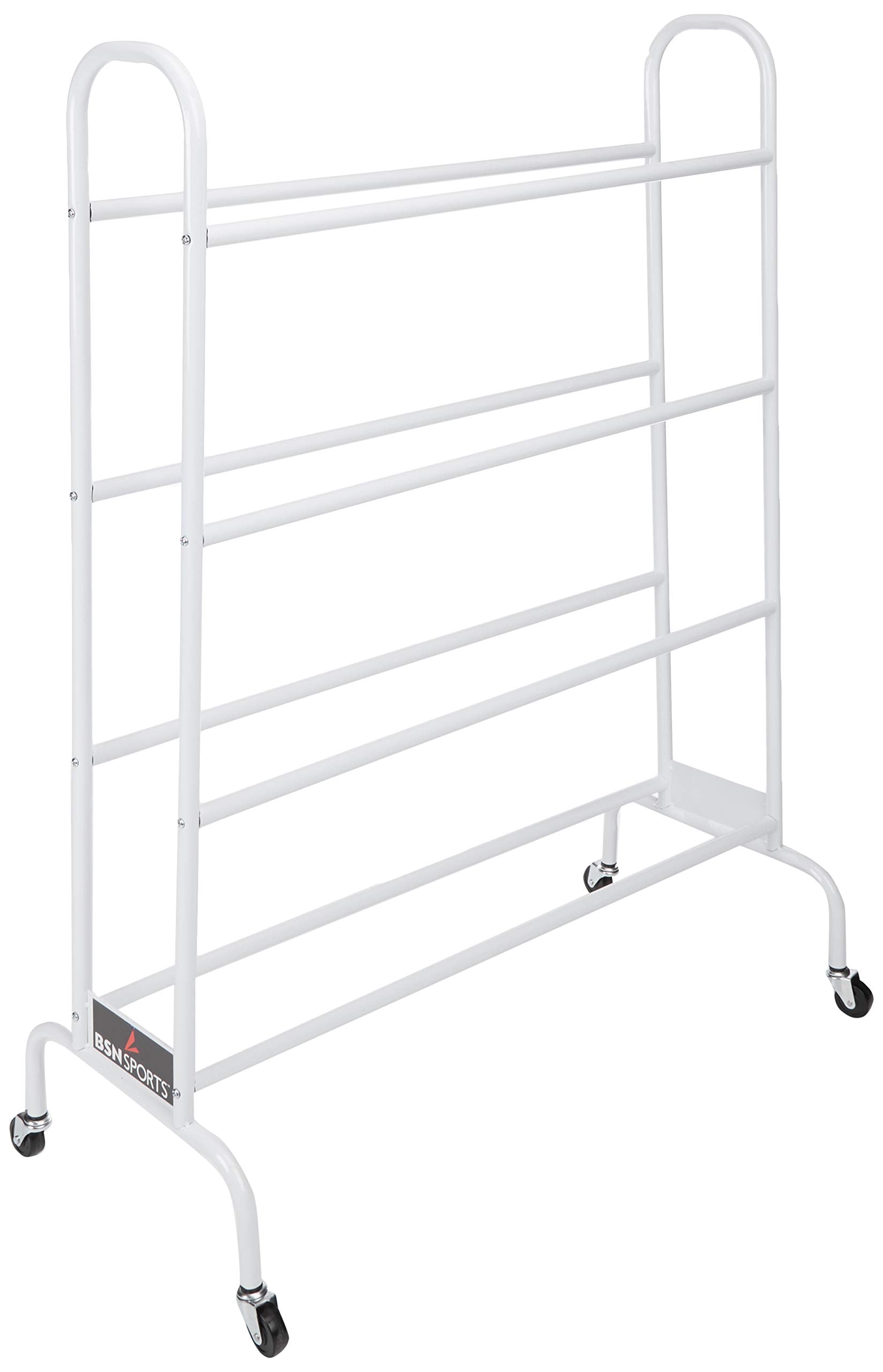 Bsn Sports 16 Ball Cart Wide Base (16 Balls), White