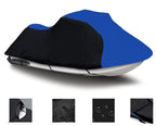 Black/Blue Heavy-Duty, Pwc 600D Jet Ski Cover Compatible For Sea Doo Sea-Doo Bombardier Gti Se 130 2011 2012 2013 2014 2015 2016