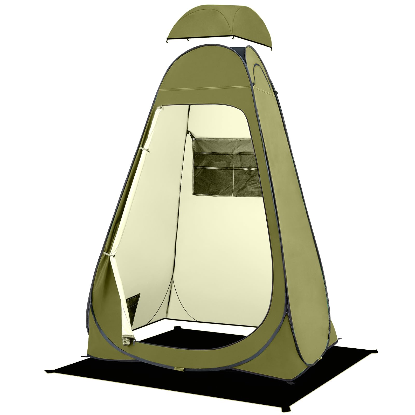 Brian & Dany Pop Up Shower Tent, Portable Changing Tent With Rain Shelter & Windows, Privacy Camping Tent For Hiking Beach, Upf 