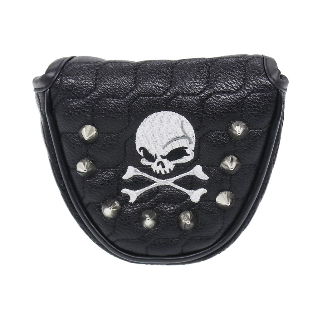 Histar Black Skull Mallet Putter Cover Headcover For Scotty Cameron Odyssey