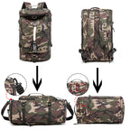 Funyago Outdoor Waterproof Backpack Hiking, Fishing, Camping Large Capacity Multifunctional Laptop Backpack, Suitable For Both M
