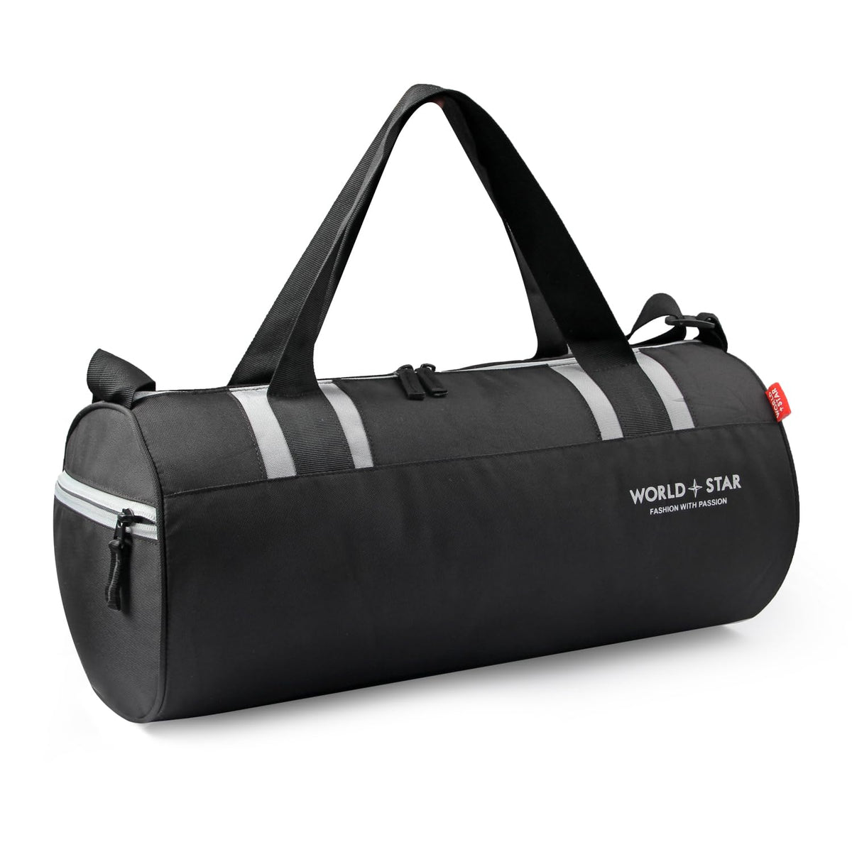 World Star Men & Women Trendy Gym Bag/Duffle Bag/Shoulder Bag/Sports Bag/Gym Bags/Adjustable Shoulder Bag (Black)
