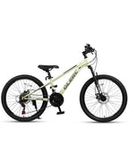 Glerc 24 Inch Kids Bike, Kids Mountain Bike for Boys and Girls Ages 6-10, 21-Speed Skyline Bicycle with Front Suspension and Dis