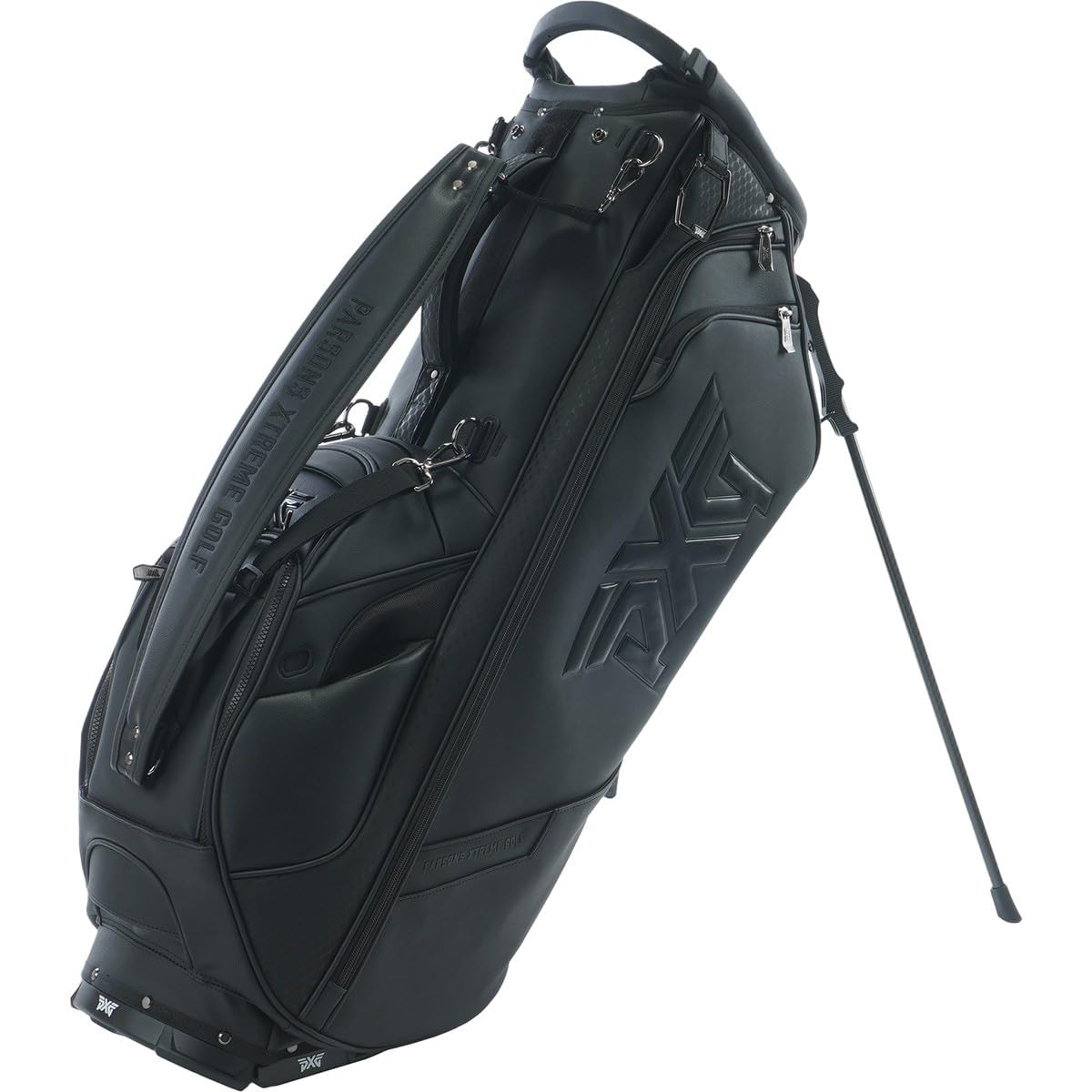 PXG Deluxe Hybrid Stand Bag B-PG-173 Type 10.5 6 Split Stand Caddy Bag Golf Bag (Black)