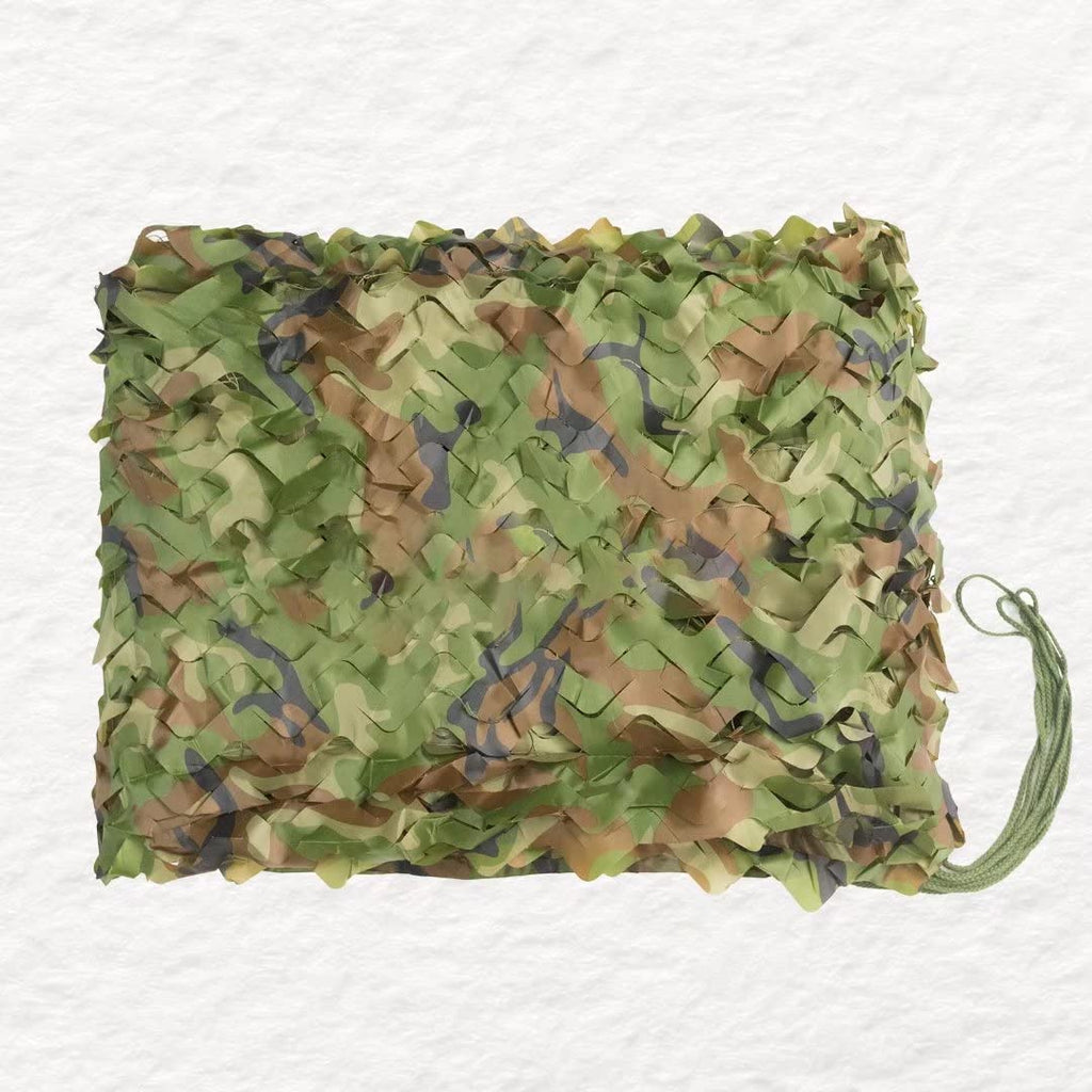 Loogu Camo Netting, Camouflage Netting For Sunshade, Camping, Shooting And Hunting And Many More (13X16.5Ft, 4Mx5M, Woodland Cam
