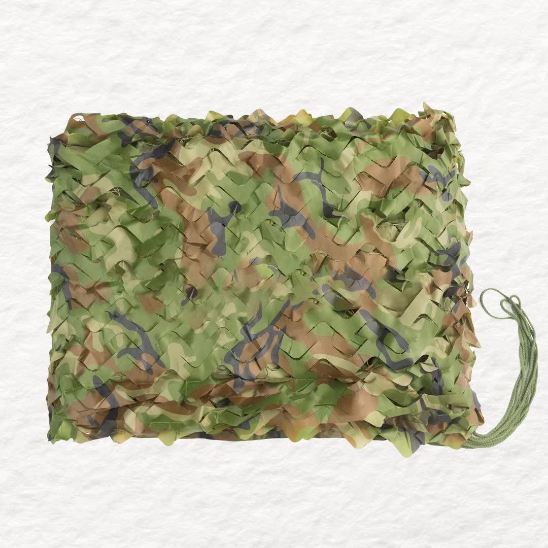 Loogu Camo Netting, Camouflage Netting For Sunshade, Camping, Shooting And Hunting And Many More (16.5X20Ft, 5Mx6M, Woodland Cam