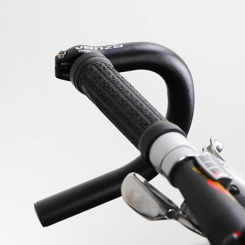 Venzo Road Bicycle Bike Adapter Handlebar Flat Bar To Drop Bar Ends - Mountain Bike To Road Bike Type