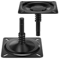Yaocom 2 Pcs Boat Seat Pin Mount Pedestal Seat with Spring Swivel Mount Plated Stand for 3/4 Pin Post Socket Post for Marine Pon