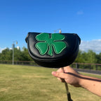 Golf Putter Cover,Putter Headcover Mid Mallet Leather Golf Mallet Putter Cover Golf Club Head Covers With Magnetic For Heel Shaf